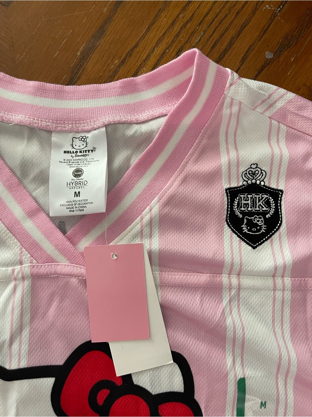 Hello Kitty Pink and White Stripe Jersey - Picture 4 of 5